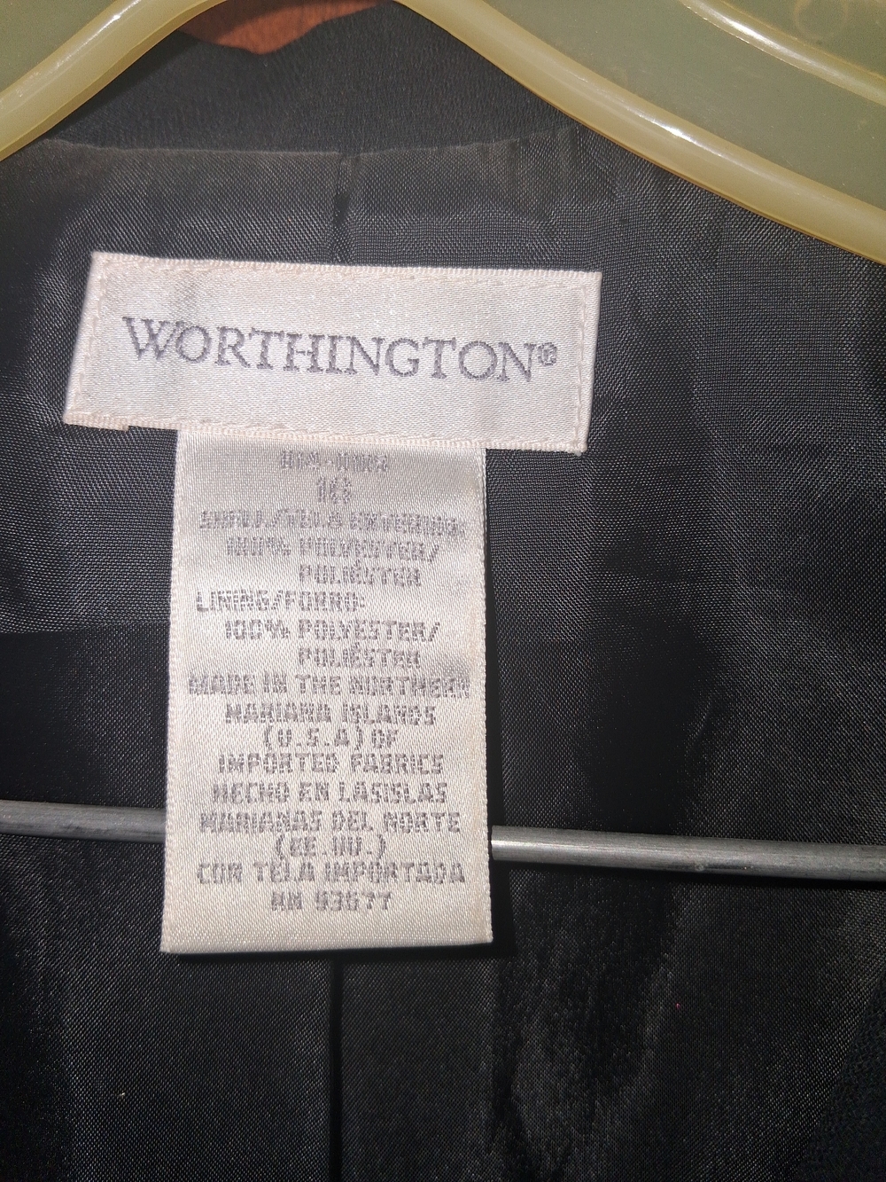 Worthington Black Women's Two-Button Blazer - Picture 3 of 3